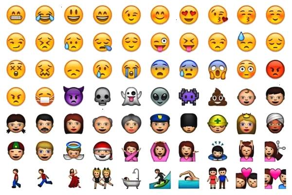 苹果的emoji表情十岁了