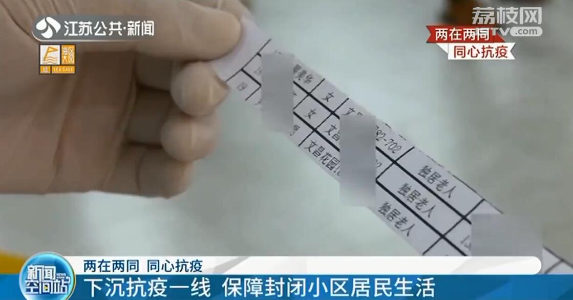 扬州全市各级党员干部主动下沉抗疫一线 保障封闭小区生活