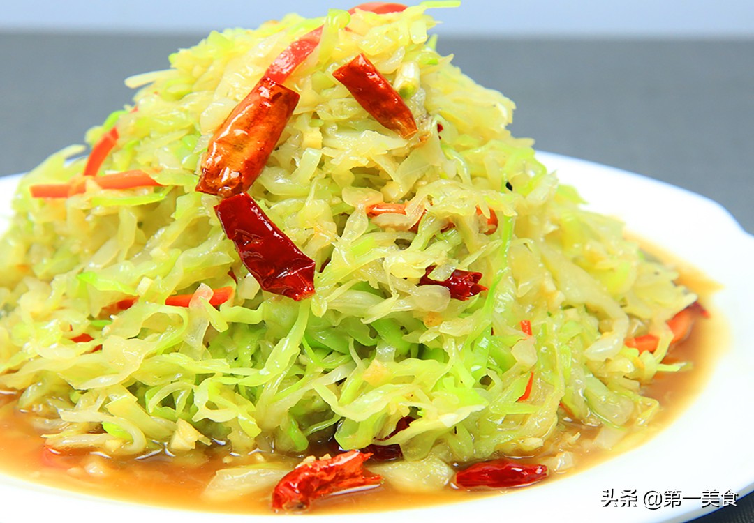 圖片[1]-【熗拌包菜絲】做法步驟圖  廚師長教你做-起舞食譜網