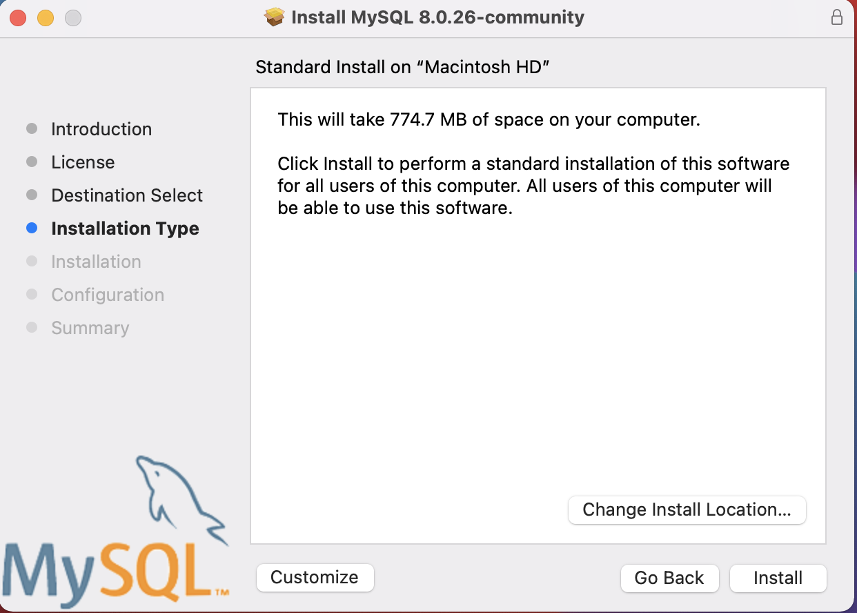 Mac big sur 安装并使用MySql8