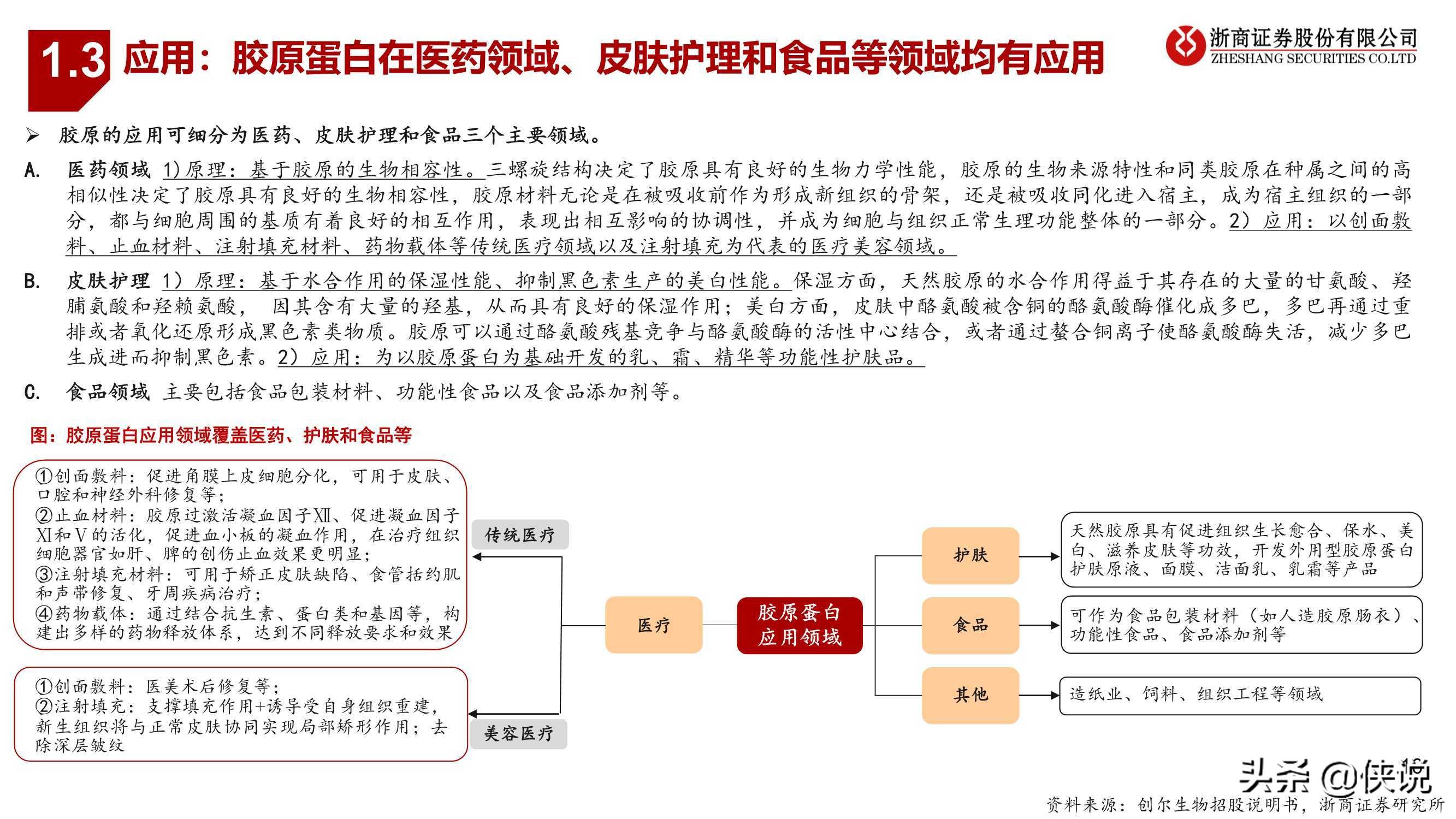 医药生物行业胶原蛋白：与玻尿酸并驾齐驱的掘金赛道（浙商证券）