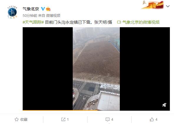 冬雪|抬头看!北京冬雪飞舞飘扬气温仅3℃