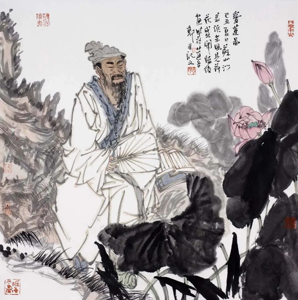 柔美多姿，仪态万方——著名画家徐惠泉以工笔重彩将东方女性的美跃然纸上