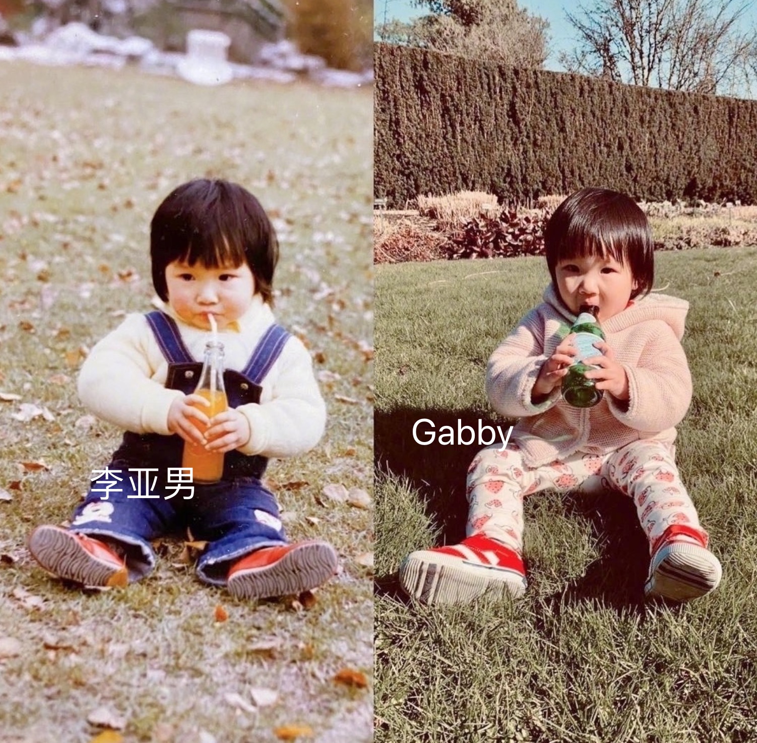 王祖藍曬兩個女兒問像誰，姐妹倆趴在床上顯呆萌，長相如復制粘貼