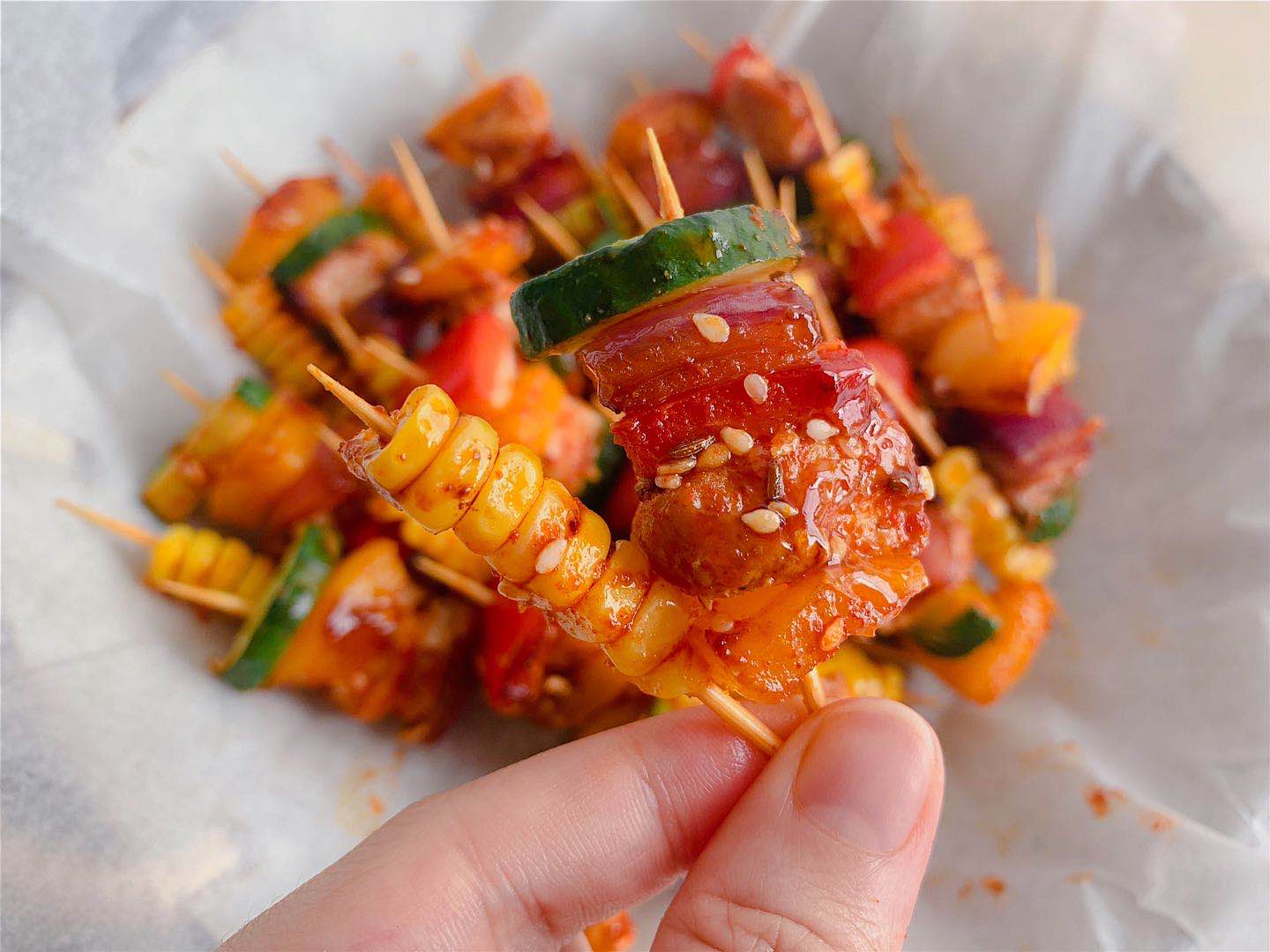 最近超火的牙签烤肉串，在家就能轻松做，一口一串好吃停不下来