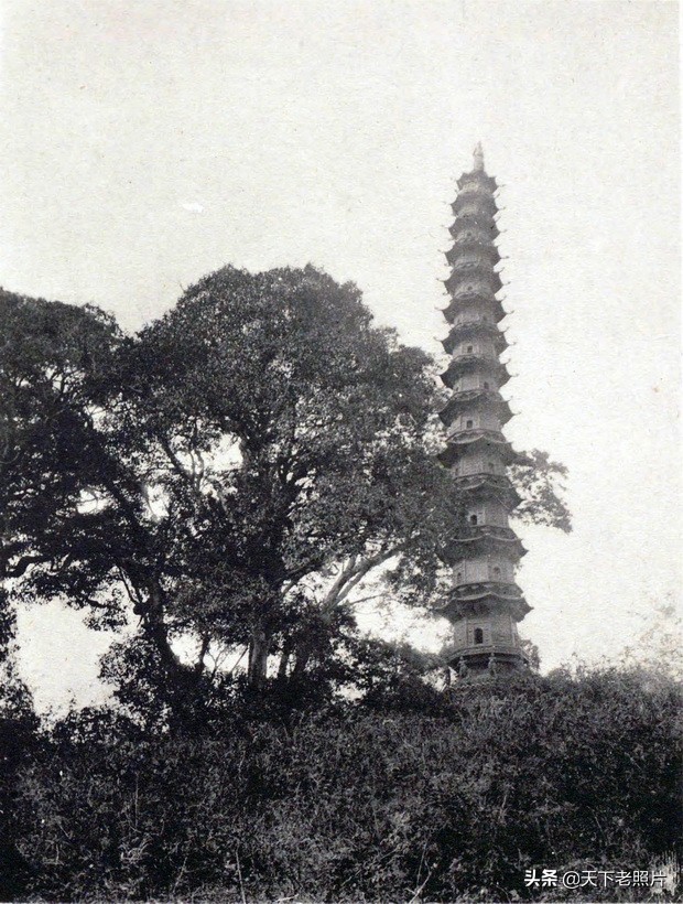 1920年代湖北当阳老照片 百年前的玉泉寺、大通寺、度门寺