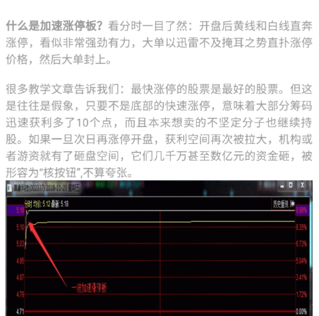 股票打板怎样才不炸板的秘密：坚决不在加速涨