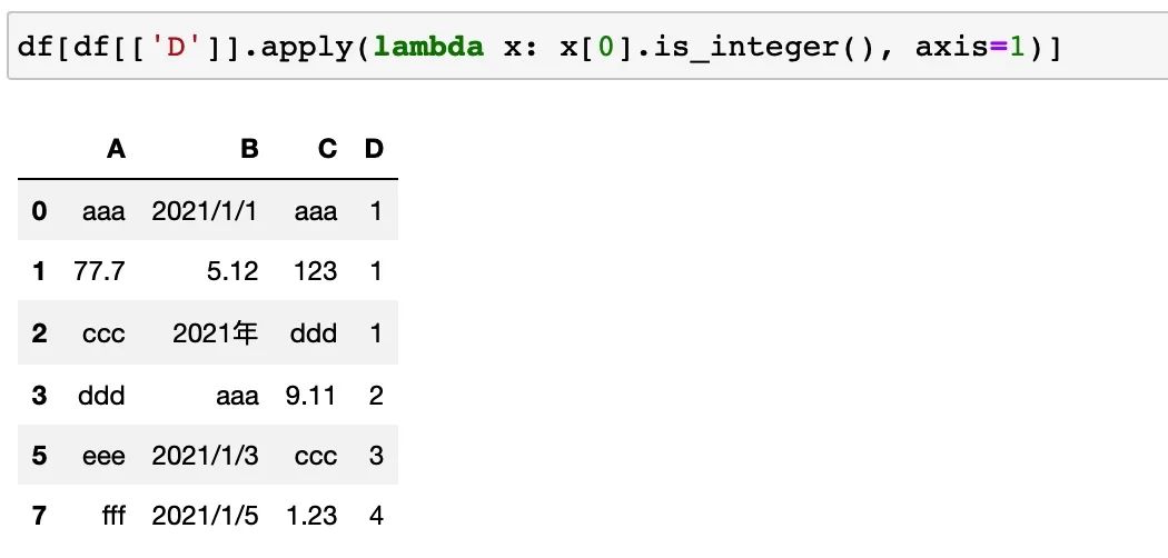 如何利用 <a href='/map/pandas/' style='color:#000;font-size:inherit;'>pandas</a> 根据<a href='/map/shujuleixing/' style='color:#000;font-size:inherit;'>数据类型</a>进行筛选？