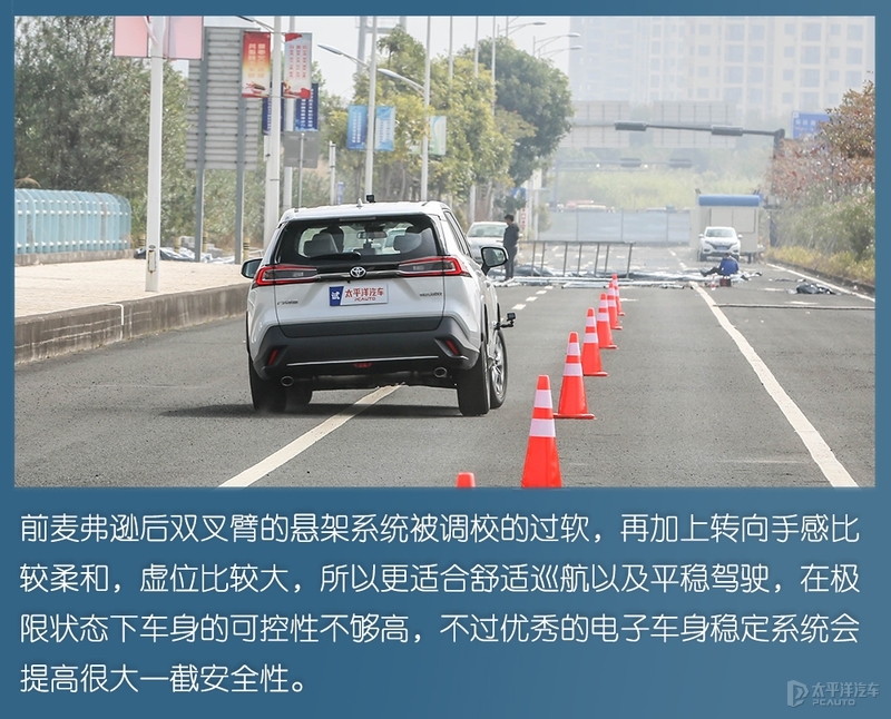 终于轮到丰田威兰达上场，只是还没发威，就把“假人”撞翻