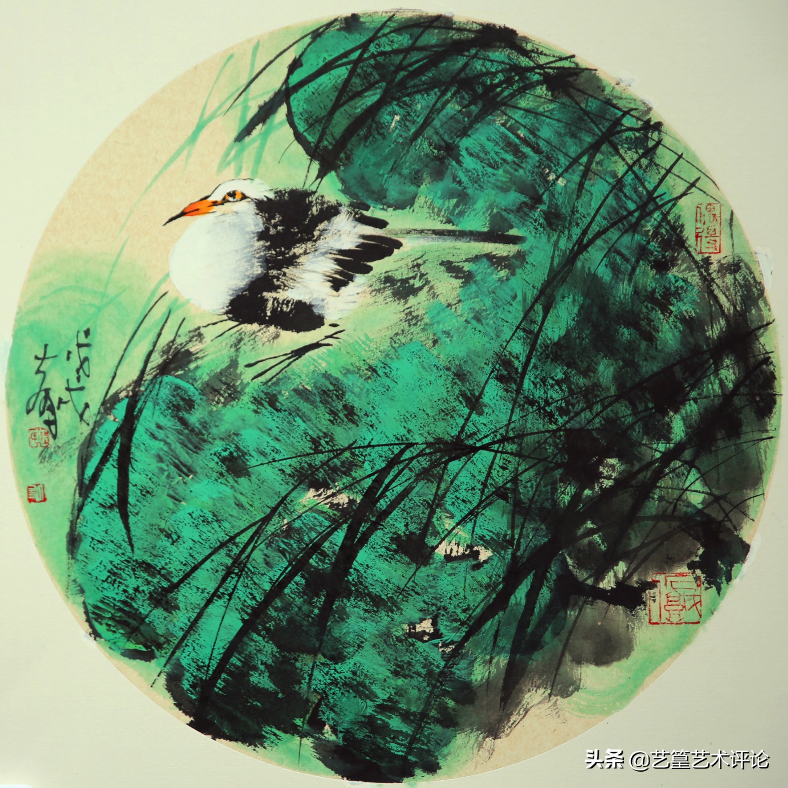 陆大有作品《盛夏》,50cm*50cm承前启后 继往开来 走出国门 影响欧洲