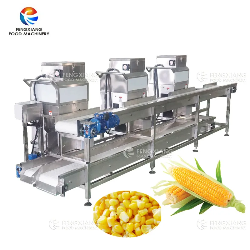 鲜（甜）玉米加工全自动生产线，每日净产10吨鲜玉米粒