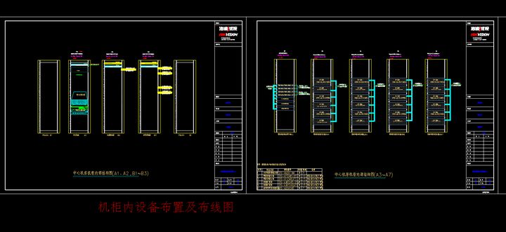 海康威视设计：标准的数据中心机房设计图集DWG，70张图纸