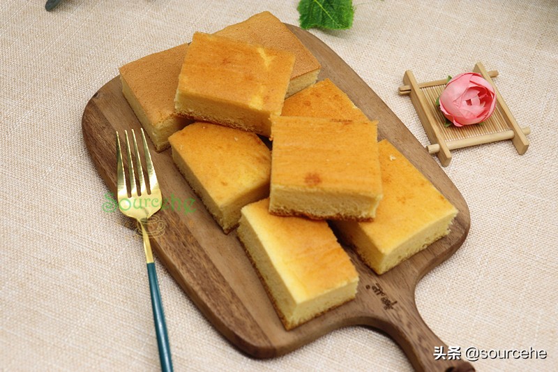 烘焙9年，這個古早味蛋糕方子很靠譜，蓬鬆香軟，放五天不塌陷