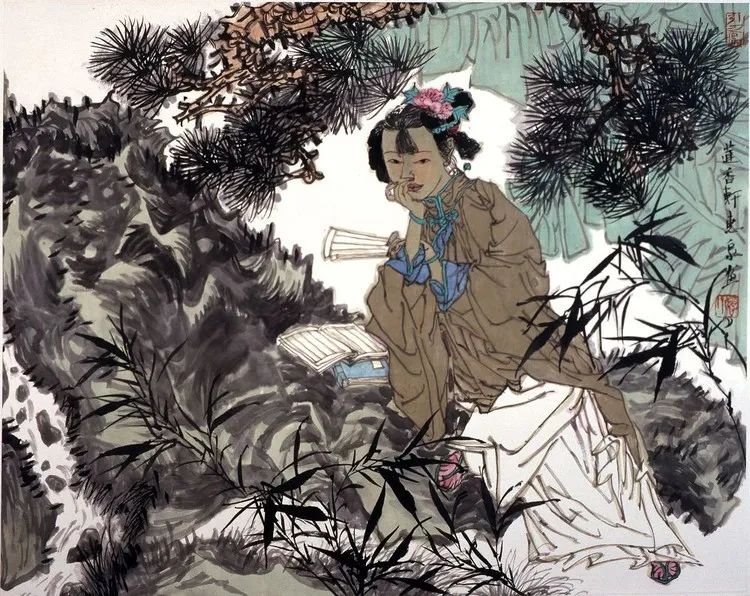 柔美多姿，仪态万方——著名画家徐惠泉以工笔重彩将东方女性的美跃然纸上