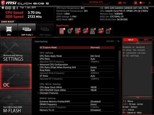 微星MPG Z490 GAMING CARBON WIFI主板评测