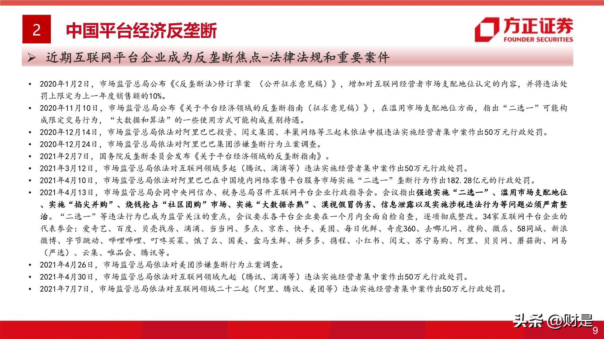 平台经济反垄断监管的影响与展望专题研究报告