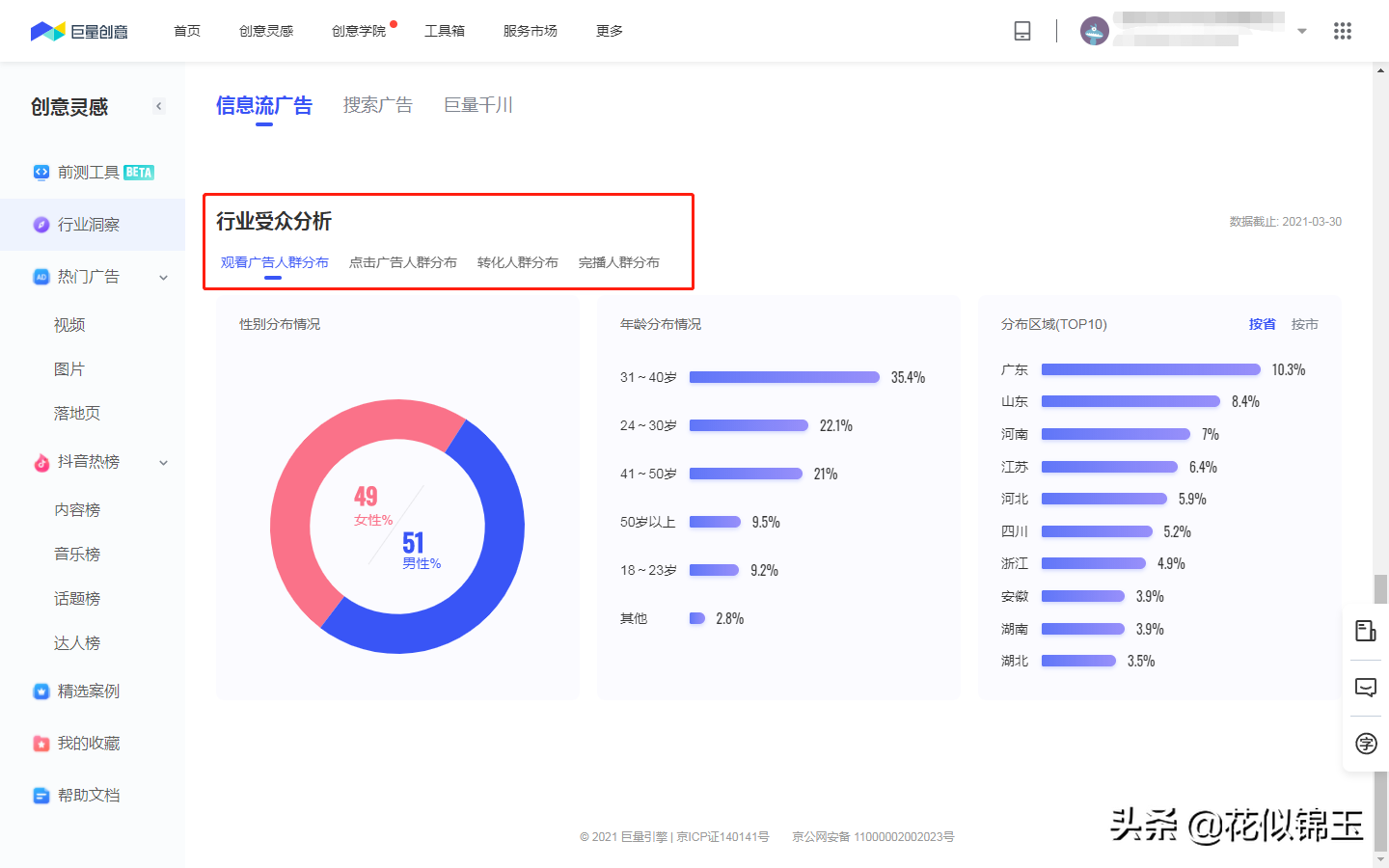 分享一款免费实用的行业洞察工具