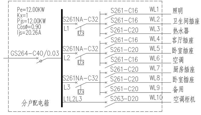 三相插座电路图图片