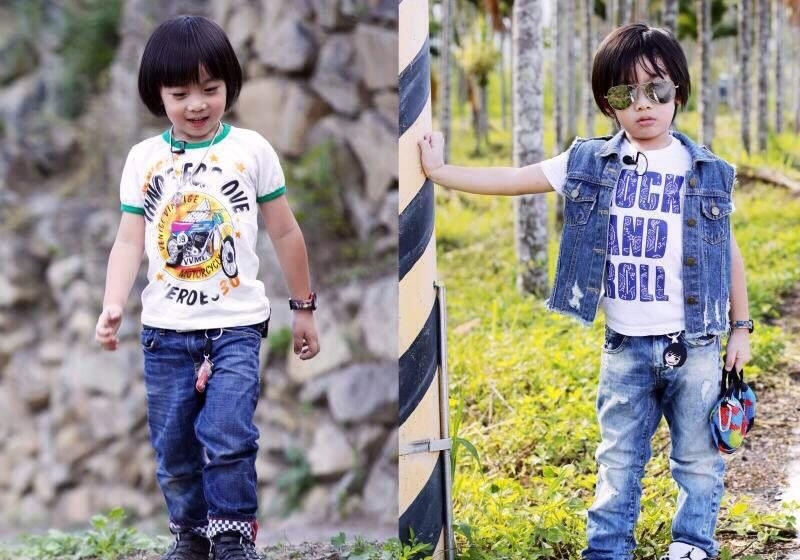 林志颖为12岁儿子庆生，Kimi身高直逼爸爸妈妈，父子同框像兄弟