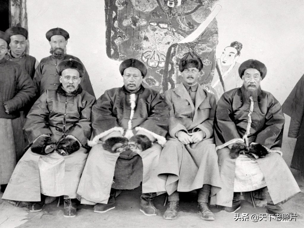 1906年 新疆阿克苏屯田戍边的军队真实生活老照片