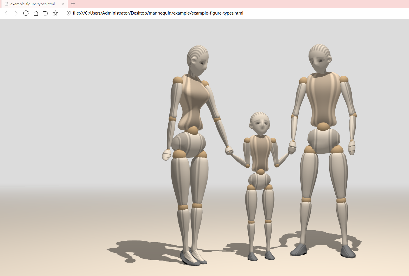 Js震撼人心的超酷人体模型类库Mannequin.js