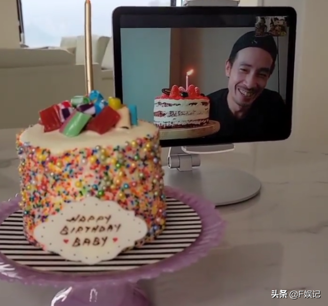 陳豪離家依舊收穫滿滿的愛陳茵媺攜子女在家為其隔空慶生