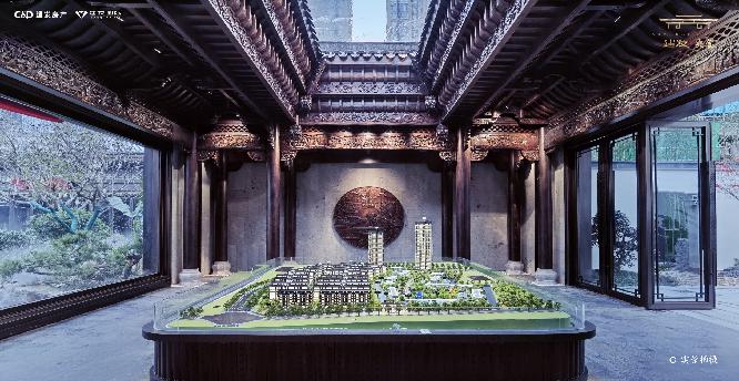 12月30日，建发央玺国风示范区雍容盛放，成都新中式人居