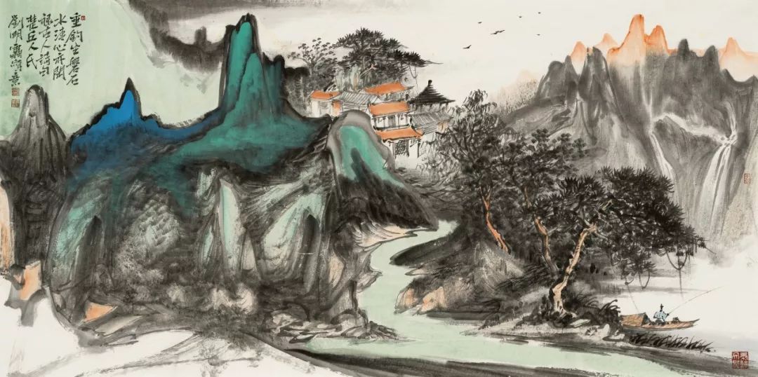 读古能悟，捉笔手灵——导师评青年画家刘明雷和他的山水画