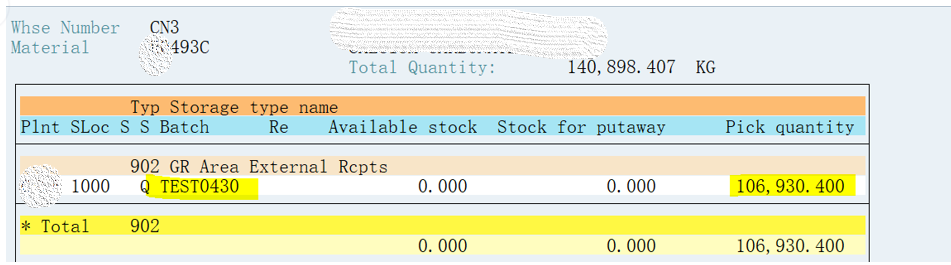 SAP WM 二步法確認TO場景下WM庫存狀態變化