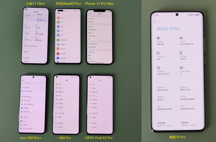 旗舰大乱斗：华为、苹果、小米、OPPO、vivo、一加、魅族巅峰对决