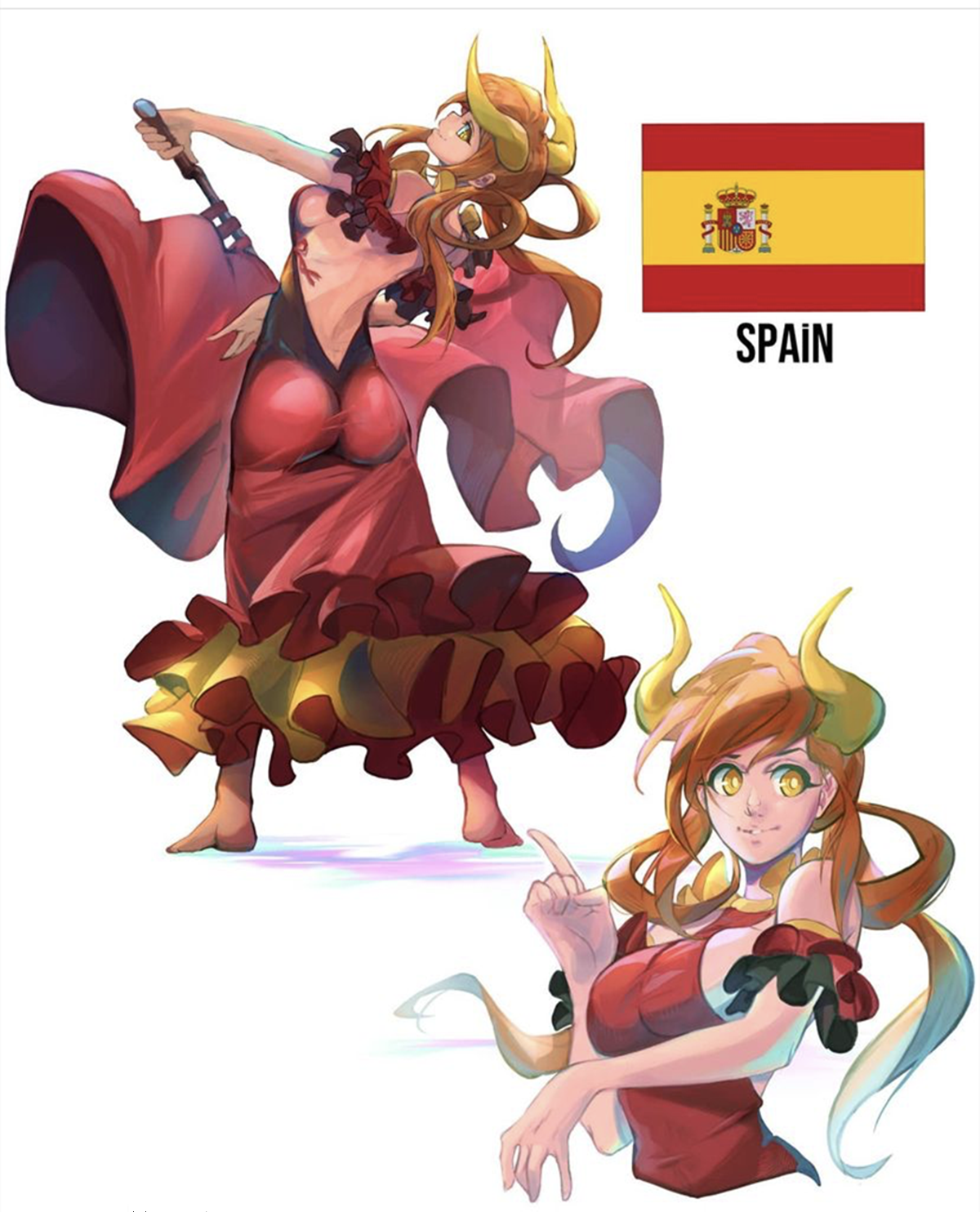 國家擬人化，化身萌妹之後到底哪一個最有魅力