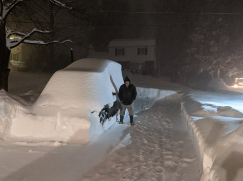 纽约下了一场“破纪录”的雪，网友们都玩嗨了