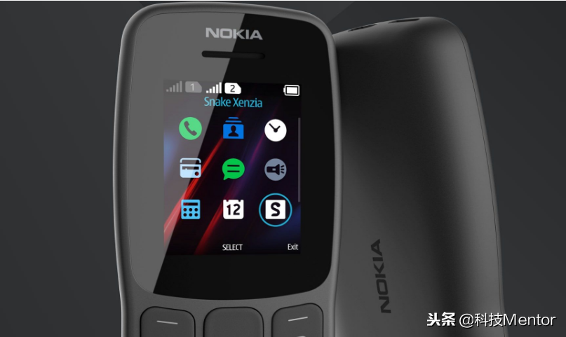 Nokia再推复古时尚經典型号106 关机约二十一天 语音通话约15钟头