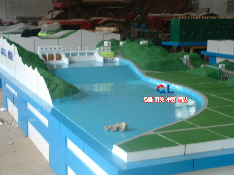 建筑物综合沙盘模型 渠系建筑模型 农业灌溉水利沙盘模型