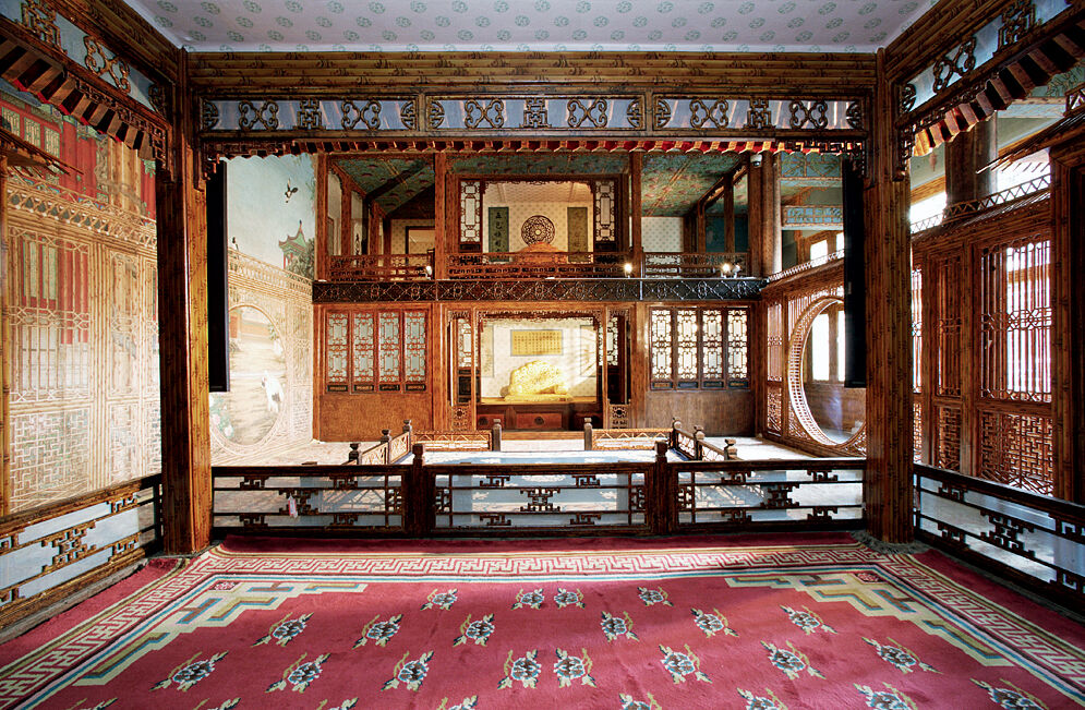 乾隆帝归政养老的秘密斋宫，装饰了迷之好看的通景壁画