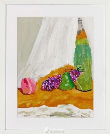 黄磊女儿的绘画天赋高，获得专业画家称赞，色彩搭配很有艺术感