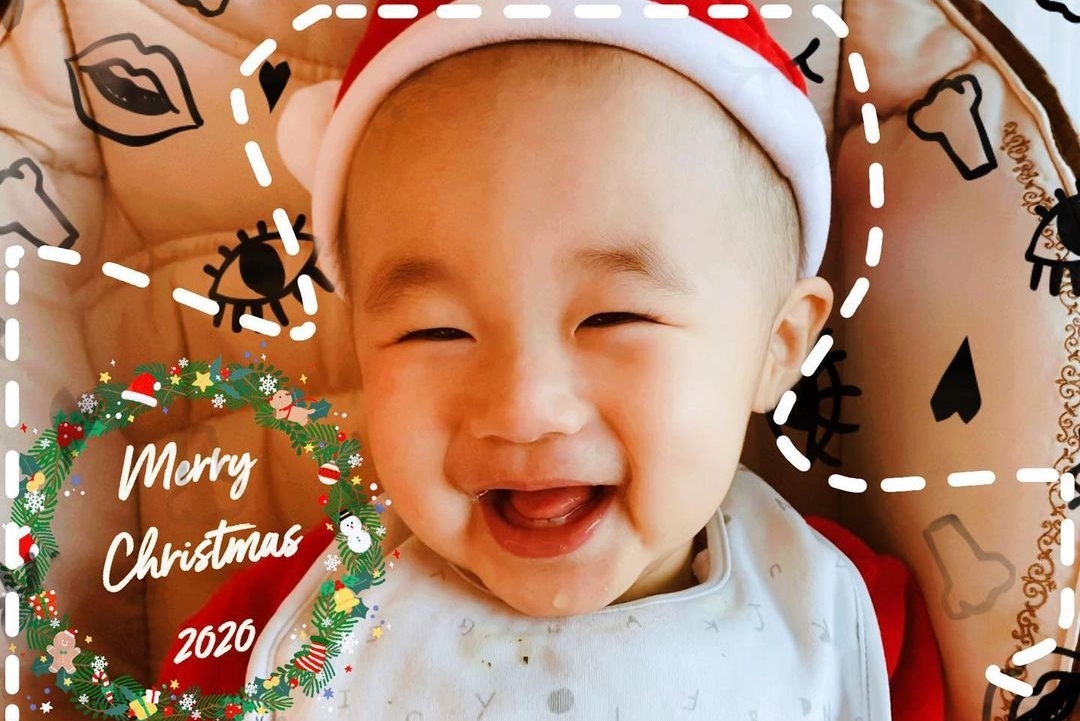 古巨基元旦晒儿子视频，Kuson笑容治愈，神情呆萌像爸爸