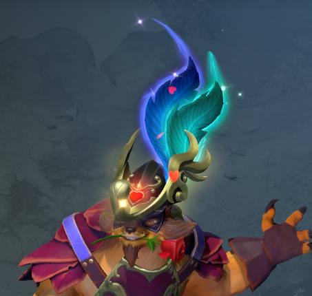 DOTA2穿搭推荐——石鳞剑士蓝颜面具+复仇之铳