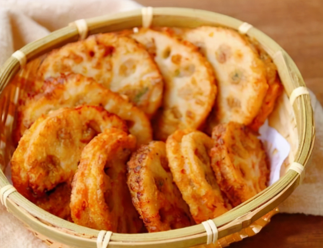 图片[1]-炸藕夹做法步骤图 放凉不软-起舞食谱网