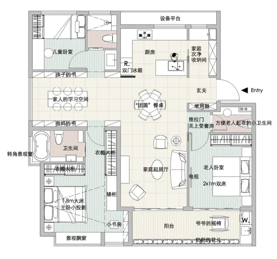 融创、万科、世茂最新三房四房曝光，比比细节就知道差距了