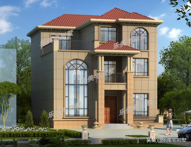 乡下建房参考5套乡村三层自建别墅效果图设计图房屋户型图