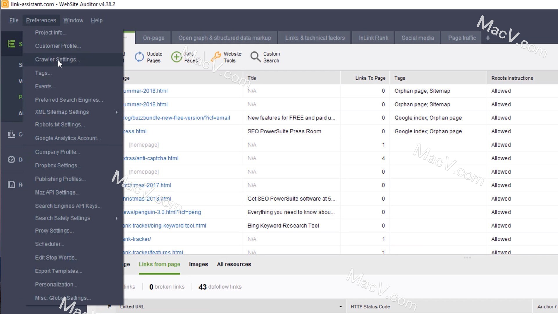 Link-Assistant WebSite Auditor Enterprise for Mac網(wǎng)站優(yōu)化分析軟件
