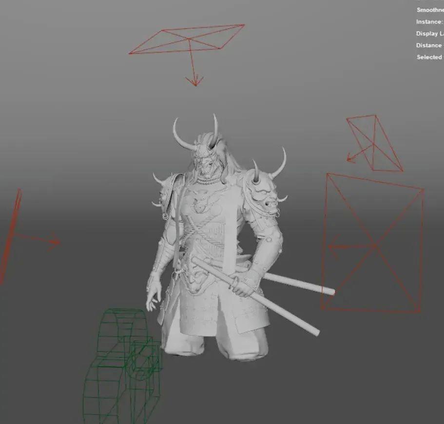 游戏建模实战教程：《黎明杀机》中的鬼武士制作全流程
