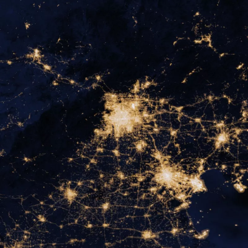 这张神奇的夜色灯光图，揭秘了安徽发展！来看看哪个市灯光最亮？