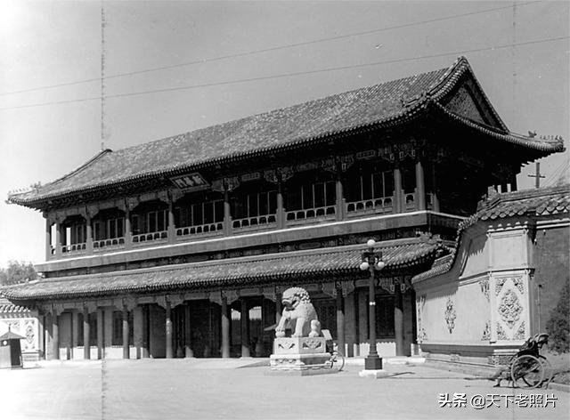 1930年代的故宫中南海老照片，廊宇楼阁气势宏伟