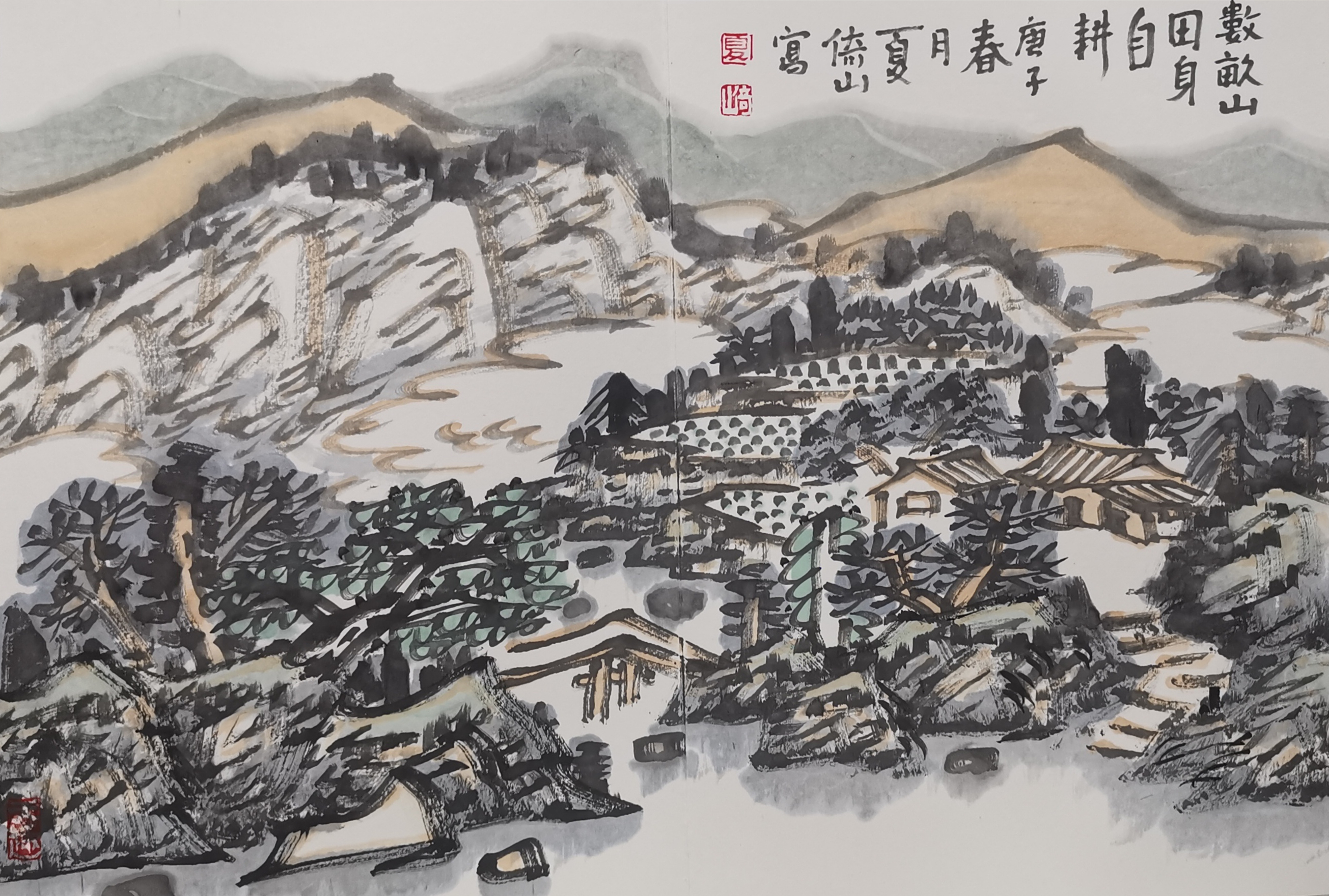 当代画家|平分秋色，阳阳说画国庆中秋书画展——举国欢庆