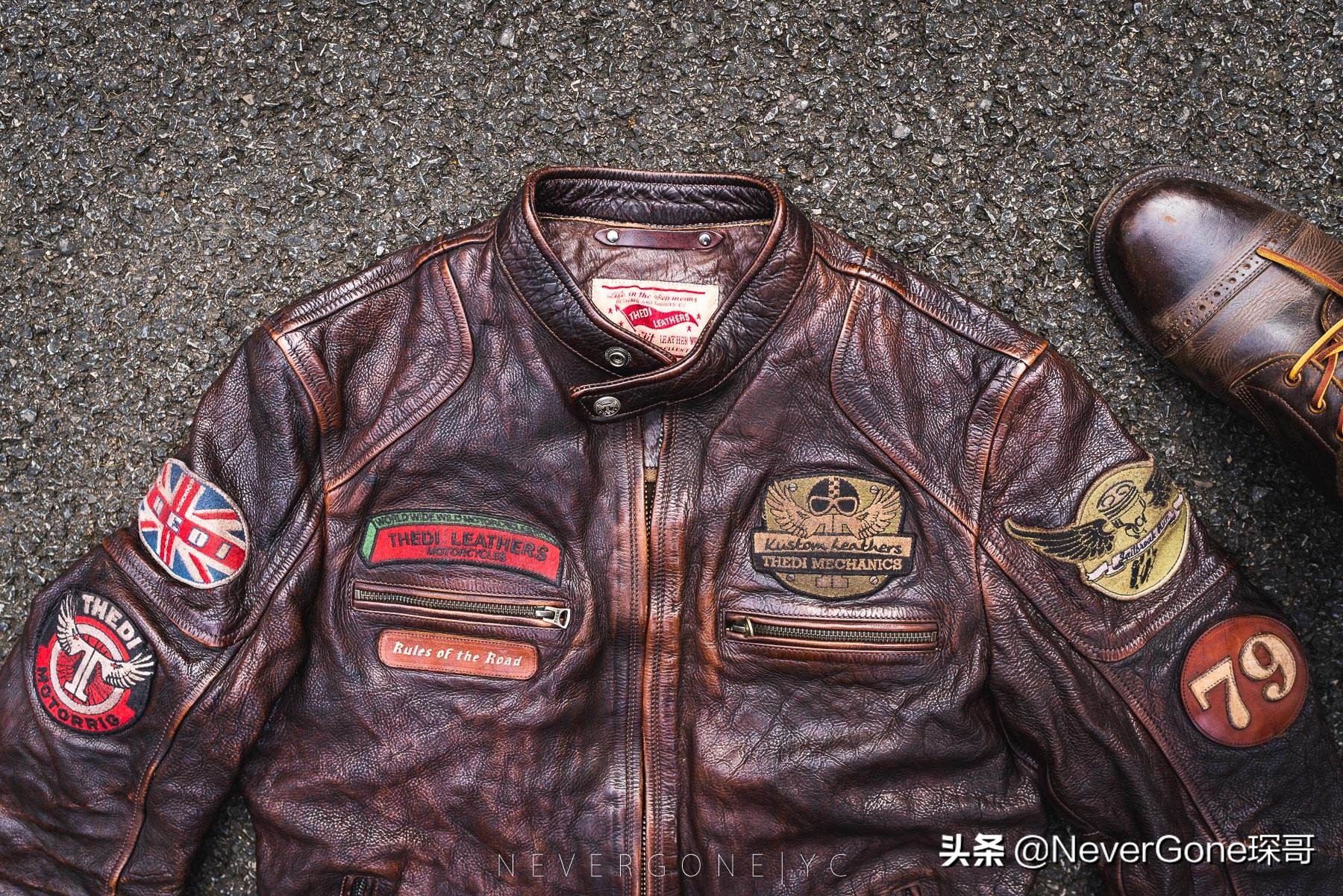 小众没人气的皮衣：Thedi J100做旧机车皮衣