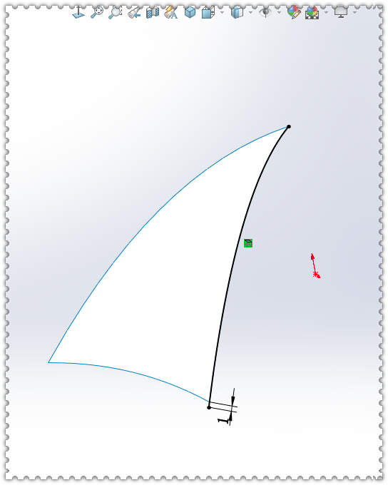 用SolidWorks绘制一把雨伞，用的都是些最基础的工具