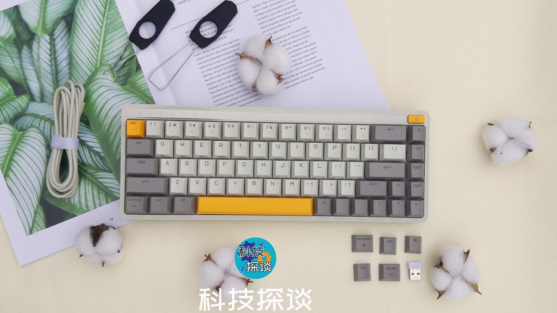 觸感絲滑，佳達(dá)隆G黃Pro軸體，米物ART系列三模68鍵鍵盤體驗(yàn)
