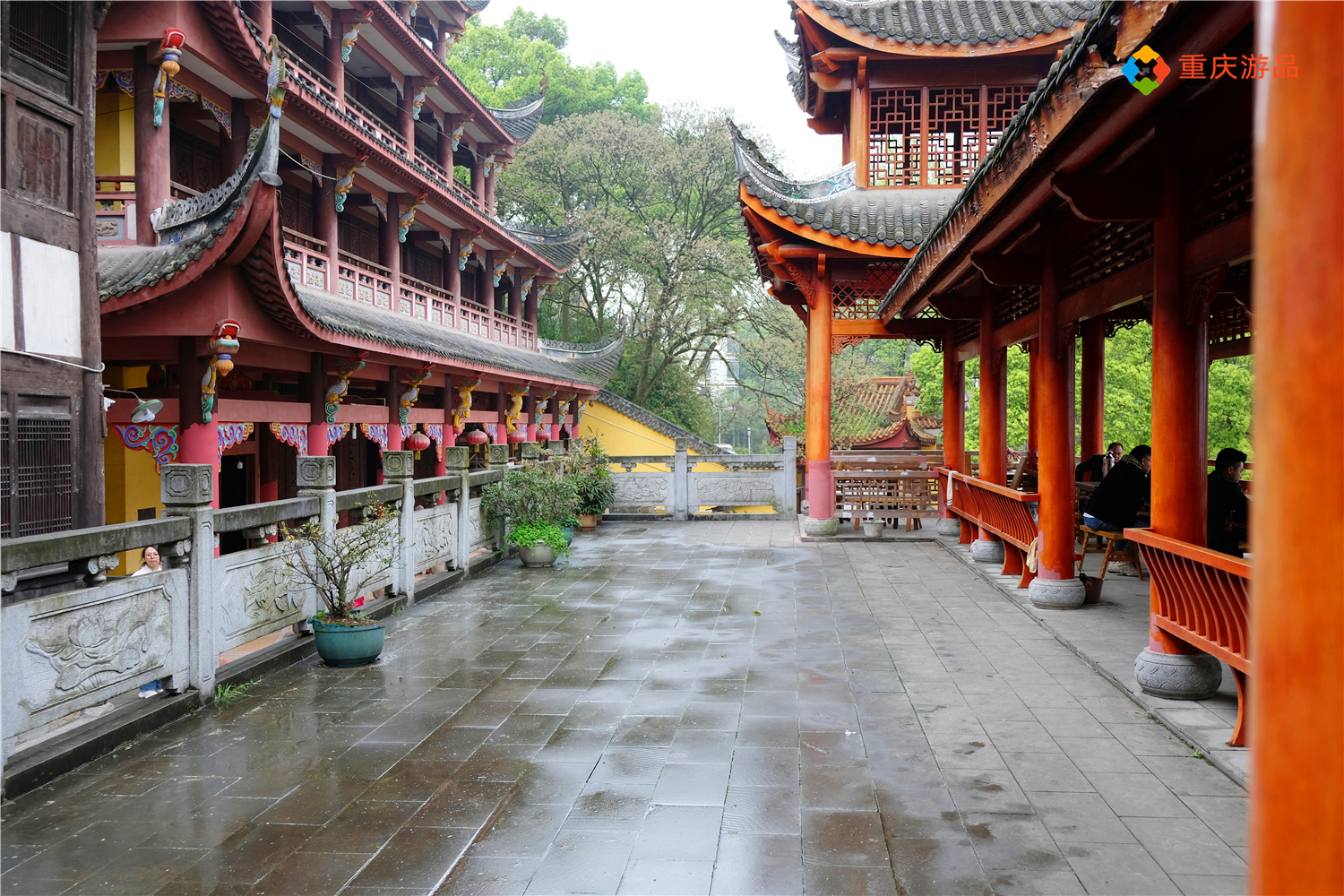 重庆南山上的涂山寺，花10块钱可以过一天，餐厅里还卖荤菜？